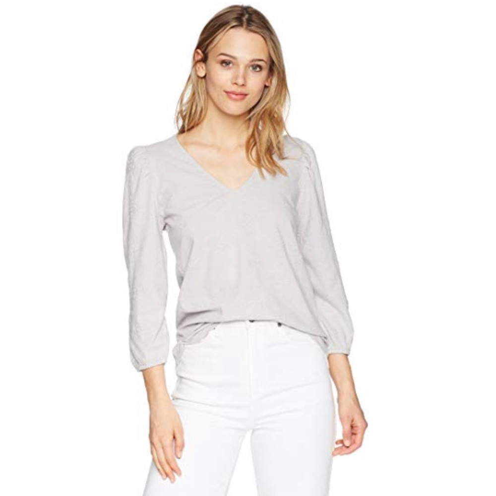 LUCKY BRAND NWT Eyelet Peasant Top